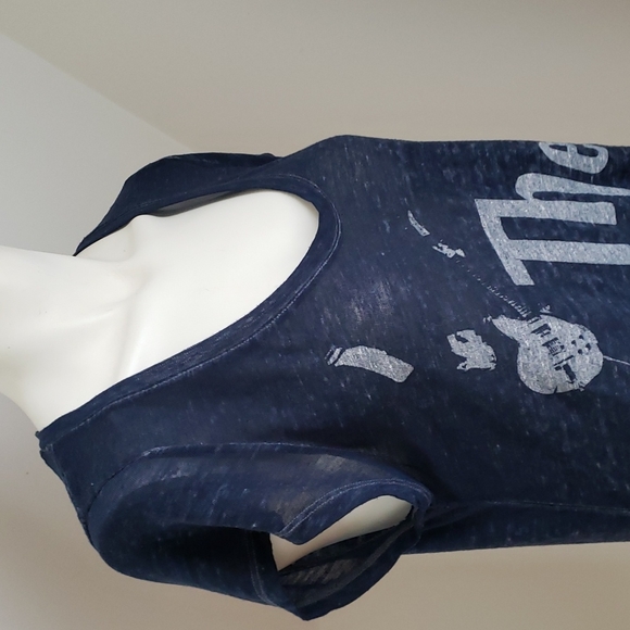 "The Who" Lucky Brand long top t-shirt, soft Heather blue, size M - Picture 4 of 12